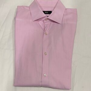 Boss Light Pink Men's Dress Shirt 15